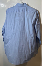 Load image into Gallery viewer, Perry Ellis Portfolio Mens Blue Long Sleeve Slim Fit Dress Shirt Size L 16

