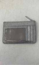 Load image into Gallery viewer, Michael Kors Womens Silver Glitter Zipper ID Window Card Holder Wallet
