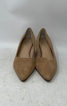 Load image into Gallery viewer, Franco Sarto Womens Callan Beige Leather Pointed Toe Block Pump Heels Size 9.5 M
