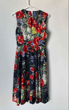 Load image into Gallery viewer, Brooks Brothers Womens Multicolor Floral Sleeveless A-Line Dress Size 2
