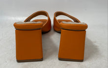 Load image into Gallery viewer, Fiorini Womens Orange Open Toe Block Heel Slip-On Mule Sandals Size 9
