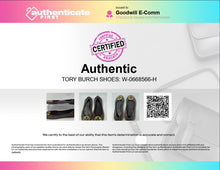 Load image into Gallery viewer, Authentic Tory Burch Womens Reva Dark Brown Ballet Flats Size 9.5M Worn Damaged
