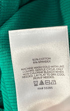 Load image into Gallery viewer, Express Womens Green Short Cap Sleeve Round Neck Pullover Blouse Top Size Medium
