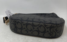 Load image into Gallery viewer, Guess Womens Bobbin Black Gray Signature Print Shoulder Handbag With Tags
