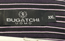 Load image into Gallery viewer, Bugatchi Uomo Mens Purple Striped Long Sleeve Button-Up Shirt Size XXL

