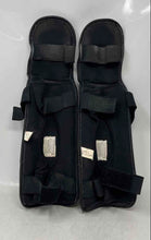Load image into Gallery viewer, Title Boxing Black Leather Adjustable 2 Pcs MMA Shin Guards Size Large
