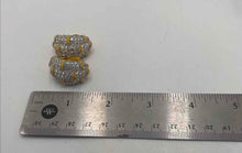 Load image into Gallery viewer, Authentic Swarovski Women's Gold-Tone Pavé Clip-On Earrings
