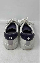 Load image into Gallery viewer, Michael Kors Womens Irving White Blue Snake-Embossed Sneaker Shoes Size 8M
