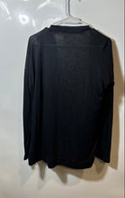 Load image into Gallery viewer, Calvin Klein Womens Black Long Sleeve Pockets Open Front Cardigan Sweater Size M
