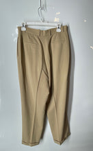 Load image into Gallery viewer, Limited America Womens Beige Pleated Front High-Rise Wide-Leg Dress Pants Sz 12
