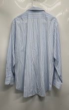 Load image into Gallery viewer, Ralph Lauren Mens Blue Striped Print Classic Fit Long Sleeve Dress Shirt Sz 16.5
