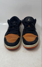 Load image into Gallery viewer, Nike Mens Jordan 1 Low 553558-128 Orange Black Lace-Up Sneaker Shoes Size 12
