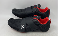Load image into Gallery viewer, Peloton Unisex Altos Black 3 Bolt Hook &amp; Loop Cycling Shoes Size M 11 W 12
