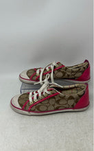 Load image into Gallery viewer, Coach Womens Barrett Q322 Multicolor Monogram Lace-Up Sneaker Shoes Size 8B
