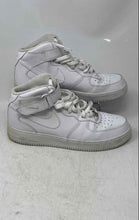 Load image into Gallery viewer, Nike Mens Air Force 1 Mid '07 White Leather Lace-Up Sneaker Shoes Size 11
