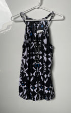 Load image into Gallery viewer, INC International Concepts Womens Black White Geometric Blouse Top Size Large
