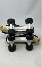 Load image into Gallery viewer, Roller Derby Womens White Black Leather Lace-Up Four Wheel Roller Skates Size 8
