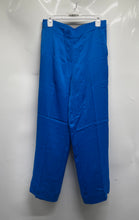Load image into Gallery viewer, Mango Womens Blue Elastic Waist Pull-On Wide Leg Dress Pants Size Medium
