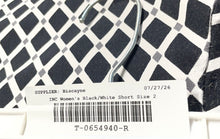 Load image into Gallery viewer, INC International Concepts Womens Black White Geometric Chino Shorts Size 2
