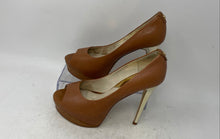 Load image into Gallery viewer, Michael Kors Womens Beige Slip-On Stiletto Platform Heels Size 5M
