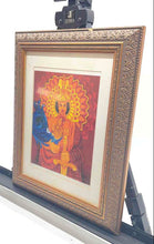 Load image into Gallery viewer, Wall Hanging Home Decor Framed Tharso Sword Peacock Cyballina Art Print
