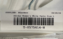 Load image into Gallery viewer, Adidas Mens White Flat Front Pockets Straight Leg Baseball Pants Size Large
