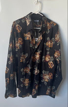 Load image into Gallery viewer, Express 1MX Mens Multicolor Floral Slim Fit Stretch Dress Shirt Size XL 17-17.5
