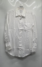 Load image into Gallery viewer, George Mens White Long Sleeve Spread Collar Pockets Dress Shirt Size M
