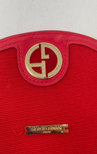 Load image into Gallery viewer, Giorgio Armani Beauty Womens Red Zipper Dome Wristlet Makeup Cosmetic Bag
