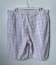 Load image into Gallery viewer, Apt. 9 Mens White Pink Plaid Slash Pockets Flat Front Bermuda Shorts Size 36
