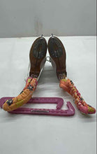 Load image into Gallery viewer, Riedell Womens White Creative Design Professional Figure Ice Skates
