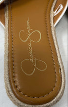 Load image into Gallery viewer, Jessica Simpson Womens Brown Tropical Print Slip-On Slide Sandals Size 5.5 M
