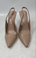 Load image into Gallery viewer, Aldo Womens Lysandre Beige Leather Pointed Toe Slip-On Slingback Heels Size 8
