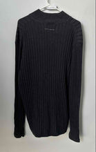 Load image into Gallery viewer, DKNY Mens Gray Ribbed Knit Long Sleeve Quarter Zip Pullover Sweater Size XL
