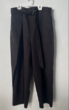 Load image into Gallery viewer, Maniere De Voir Mens Black Pleated Front Belted Trouser Pants Size 38 With Tag
