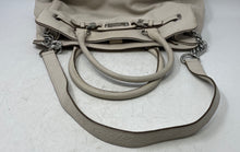 Load image into Gallery viewer, Michael Kors Womens Hamilton Cream Leather Top Handle Large Satchel Handbag
