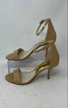 Load image into Gallery viewer, Michael Kors Womens Beige Open Toe Ankle Strap Heels Size 8.5M
