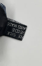 Load image into Gallery viewer, Christian Dior Mens Blue Printed Silk Keeper Loop Adjustable Pointed Tie
