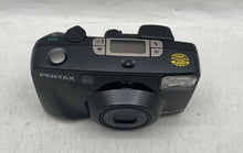 Load image into Gallery viewer, Pentax IQZoom 120 Black 35mm Autofocus Point &amp; Shoot Film Camera Not Tested
