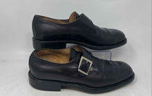 Load image into Gallery viewer, Pratesi Mens Black Leather Round Toe Monk Strap Dress Shoes Size EU 44
