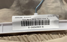 Load image into Gallery viewer, Zara Mens Beige Slash Pockets Button Front Belt Loops Trousers Pants Size 31
