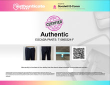Load image into Gallery viewer, Authentic Escada Womens Black Straight Leg Jeans Pants Size EUR 38
