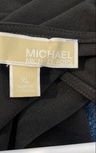 Load image into Gallery viewer, Michael Kors Womens Black Long Sleeve V-Neck Regular Fit Wrap Blouse Top Size XL
