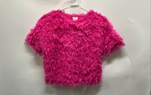 Load image into Gallery viewer, Zara Girls Hot Pink Short Sleeve Crew Neck Pullover Blouse Top Size 10
