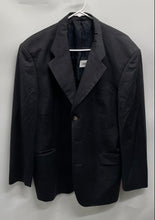 Load image into Gallery viewer, Hugo Boss Mens Black Wool Long Sleeve Pockets 3-Button Blazer Size 052
