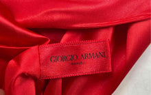 Load image into Gallery viewer, Giorgio Armani Beauty Womens Red Textured Fold-Over Wrist Strap Clutch Bag
