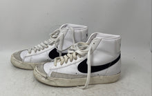 Load image into Gallery viewer, Nike Mens Blazer Mid 77 White Black Leather Lace-Up Sneakers Shoes Size 7.5

