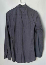 Load image into Gallery viewer, Hugo Boss Mens Black White Printed Long Sleeve Slim Fit Dress Shirt Size S 15
