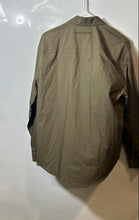 Load image into Gallery viewer, Armani Exchange Mens Green Cotton Long Sleeve Collared Full-Zip Overshirt Size S
