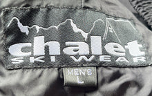 Load image into Gallery viewer, Chalet Ski Wear Mens Black Front Zip One-Piece Snow Pant Bib Overall Size Large
